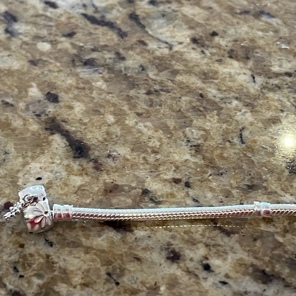 Pandora Daisy Flower - Clasp Snake Chain Bracelet - Picture 5 of 8